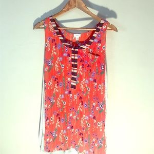 Anthropologie Tiny brand Sleeveless Tunic Red Tank